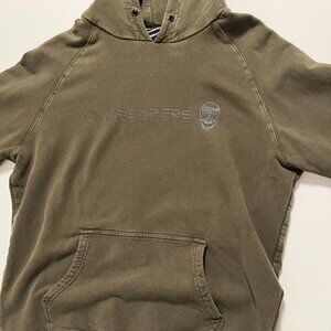Gymreapers Hoodie Athletic Workout Sweatshirt Olive Green Men's size Medium